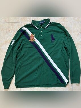 Ralph Lauren Vintage Embroidered Polo Sz XL